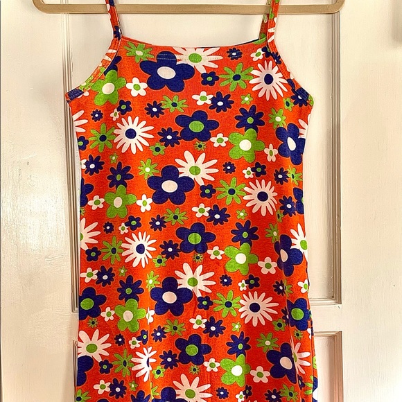 90s Grunge Flower Power Mini Babydoll Dress size XS MINT CONDITION - Picture 3 of 9